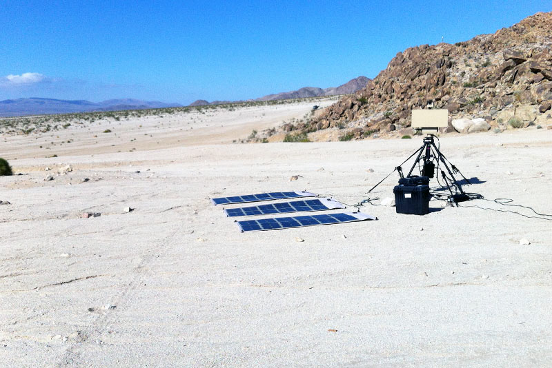 SR Hawk solar panel array operation