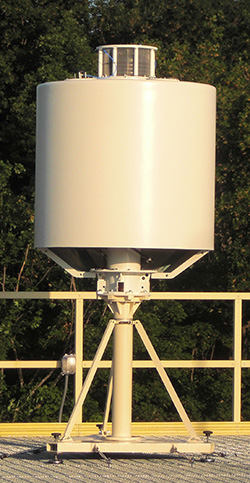 heavy duty mounting pedestal with rugged radome